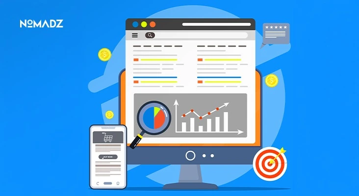 Marketing attribution dashboard for media buying performance and revenue tracking